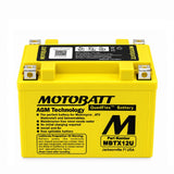 MBTX12U Bateria Motobatt Twins 650 y Bullet 500 Amp:14 CCA:200