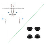 Kit 4 Gomas base manubrio 450