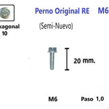 Perno Hexagonal M6 x20 #1 Unidad (Semi-Nuevo) Royal Enfield Pernos y Chavetas