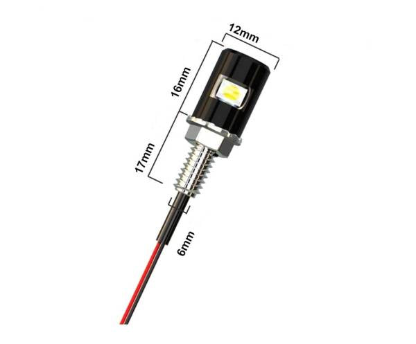 Luz LED Blanca Para Patente Royal Enfield Eléctrico