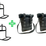Kit 2 Porta Alforjas + 2 Alforjas MT Royal Enfield Meteor 350 Bolsos