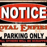 Letrero 20x30 Notice Royal Enfield Letrero Decorativo