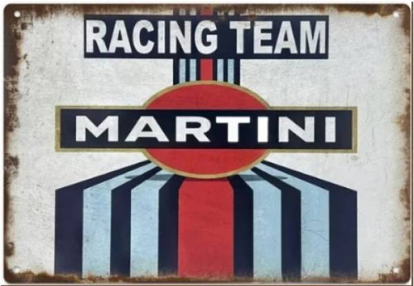 Letrero 20x30 Martini Royal Enfield Letrero Decorativo