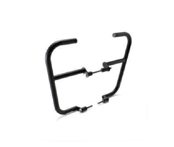 Protector Motor Acero Inoxidable Grande Negro