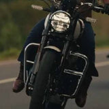 Protector Motor Acero Inoxidable Grande Cromado