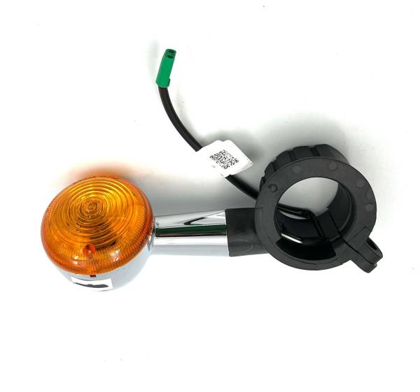 Intermitente Delantero Izquierdo Cromo Pin Verde Royal Enfield Classic 350 Eléctrico