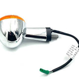 Intermitente Cromo Del/Izq Tras/Der Pin Verde 350 Royal Enfield Meteor 350 Eléctrico