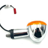 Intermitente Cromo Del/Der Tras/Izq Pin Rojo 350 Royal Enfield Meteor 350 Eléctrico