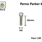 Perno Parker 6 x 20 #1 Unidad Royal Enfield Pernos y Chavetas