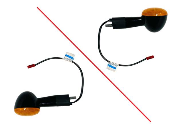 SHOT GUN Intermitente Del/Der Tras/Izq Pin Rojo Royal Enfield Super Meteor 650 Eléctrico