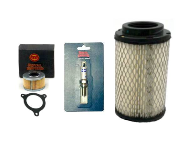 Kit 2 Filtros 411 + Bujia Royal Enfield Himalayan Filtros
