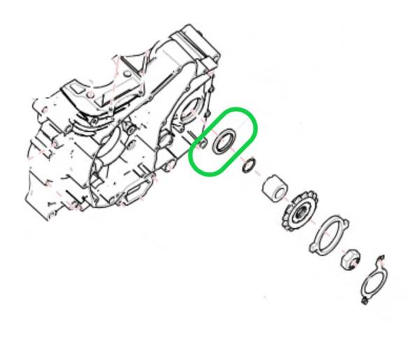 Reten Piñon de Ataque Royal Enfield Transmisión