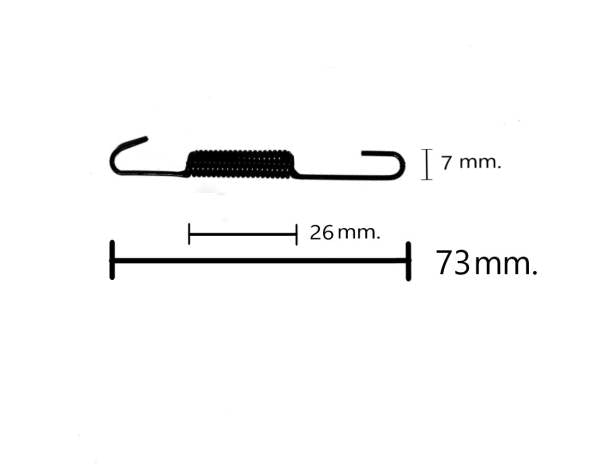 Resorte de 73 mm. #1 Royal Enfield Varios