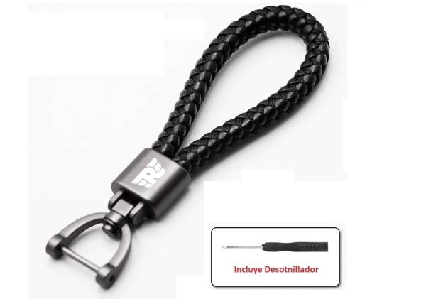 Llavero Cuero Negro con Zinc Royal Enfield No Originales