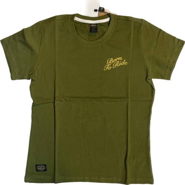 Polera RE Original Born To Ride Verde Talla US: M Poleras RE Originales Poleras