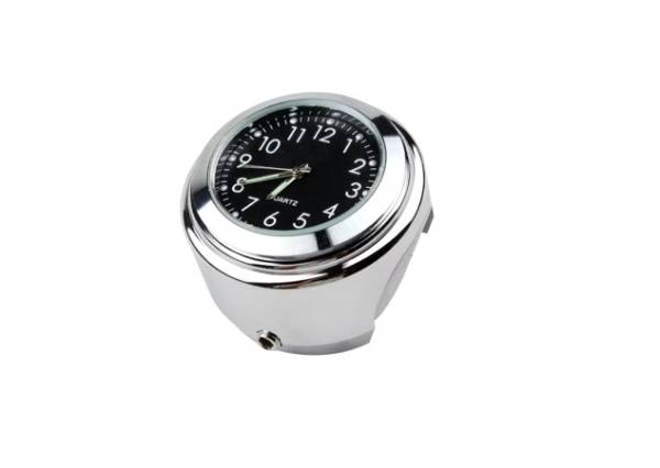 A04 Reloj Analogo Cromo/Negro para Manubrio Accesorios    Varios