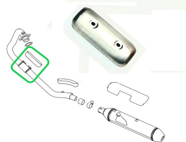 P51Protector Escape Corto  BS4 411 Himalayan y Scram Repuesto