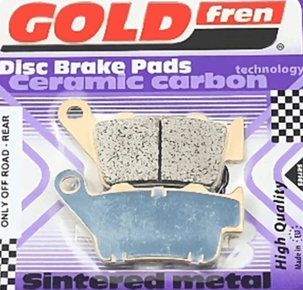 D15 Pastillas Freno Traseras Sintetizadas Gold Fren 650 Interceptor y Continental Accesorios