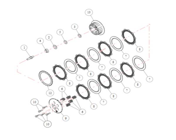 O3E Kit Embrague Completo 350 Multi-Modelos Accesorios